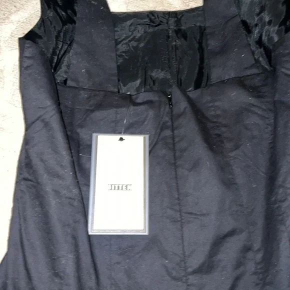 NWT🌷BITTEN BY SARAH JESSICA PARKER🌷 black cotton fully lined sundress - Picture 5 of 9